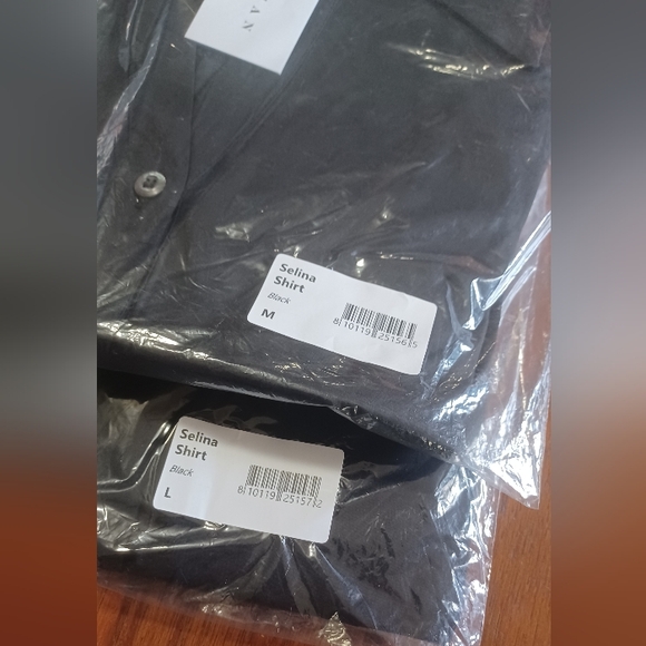 HARSHMAN Black Ruffle Sleeve Selina Shirt - Picture 9 of 9